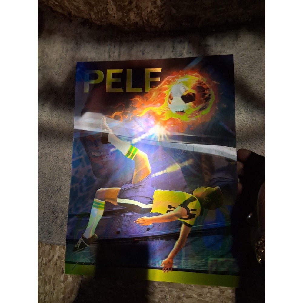 Pele Brazil Holographic11x14 UnFramed 3D 3 in 1